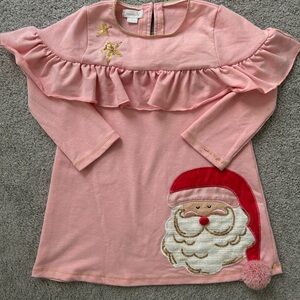 Mud Pie Pink Santa Dress 3T